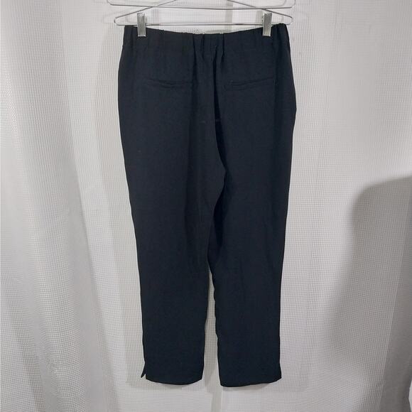 J. CREW! RICH BLACK DRAPEY, HIGH WAISTED STRAIGHT LEG DRESS PANTS, SLACKS! SZ 4 - Picture 7 of 11
